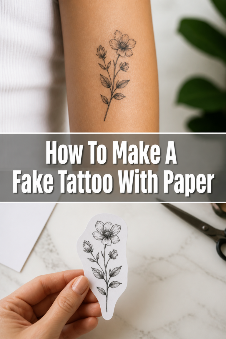 ✨ How To Make A Fake Tattoo With Paper
