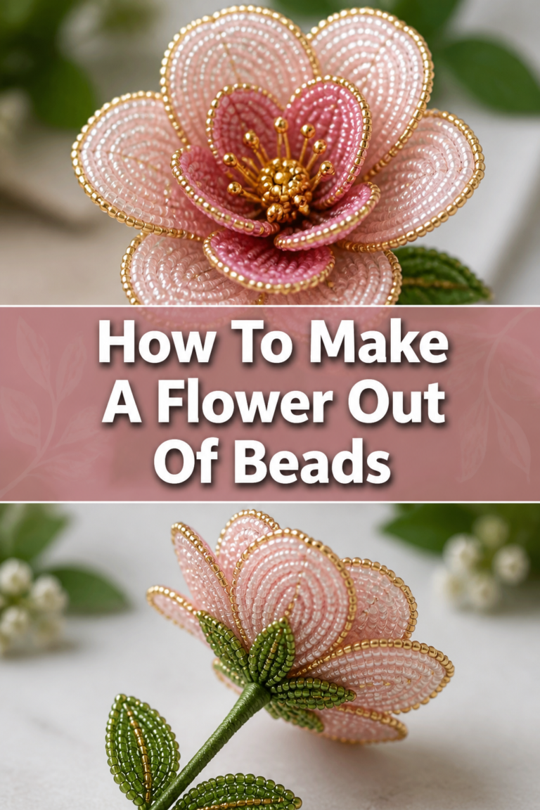 🌸 How To Make A Flower Out Of Beads