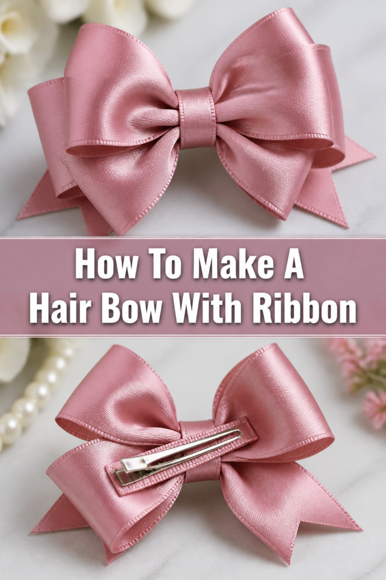 🎀 How To Make A Hair Bow With Ribbon