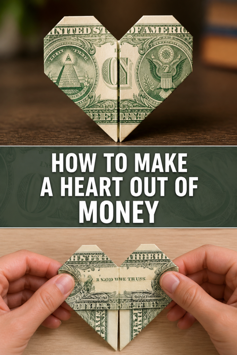 ❤️ How To Make A Heart Out Of Money