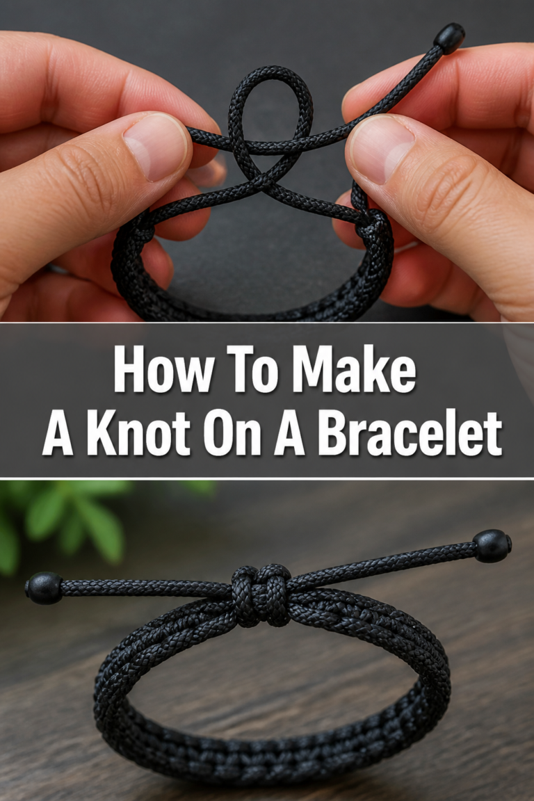 How To Make A Knot On A Bracelet