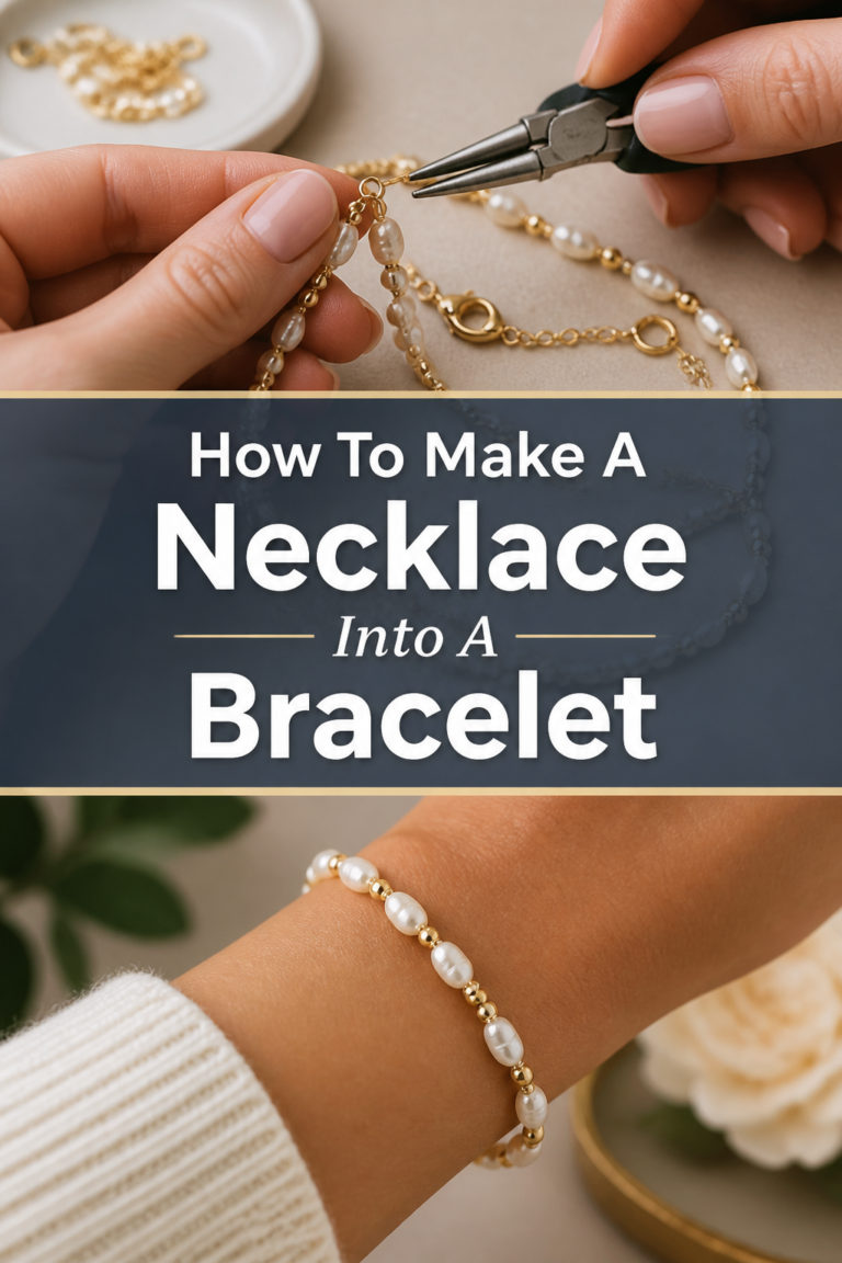 🧵 How To Make A Necklace Into A Bracelet