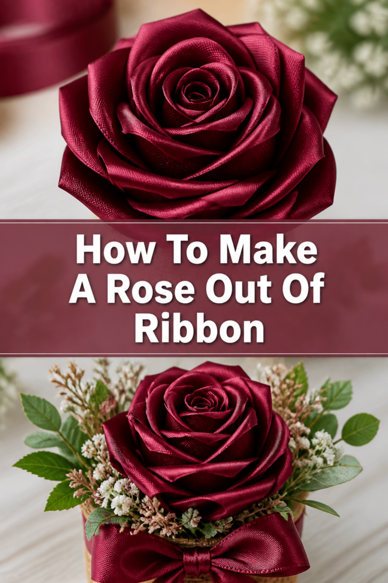 🌷 How To Make A Rose Out Of Ribbon