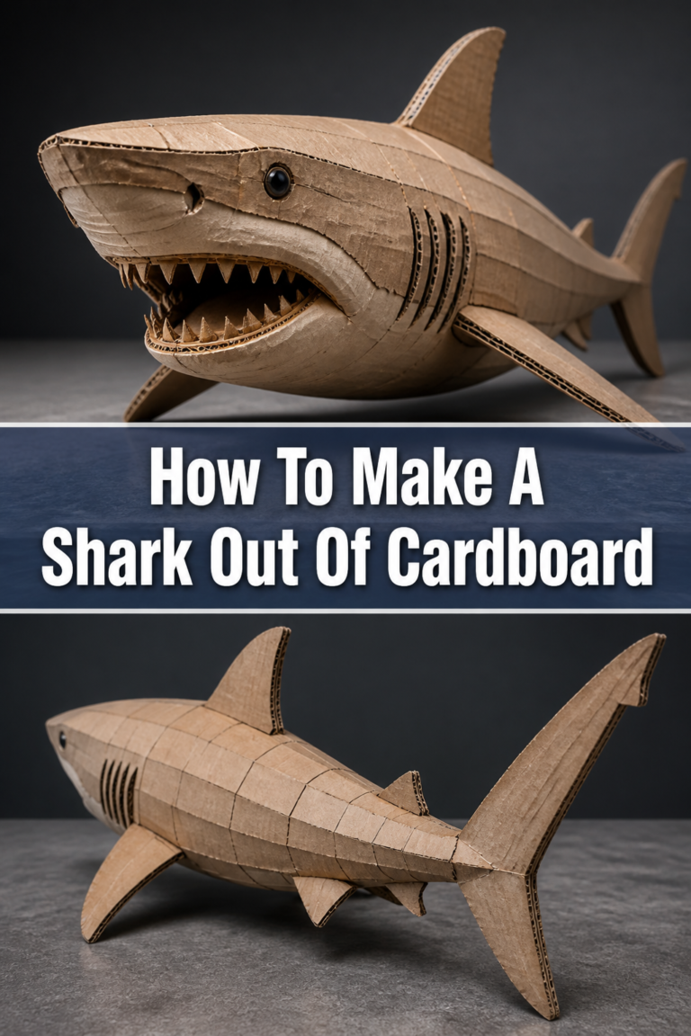 🦈 How To Make A Shark Out Of Cardboard
