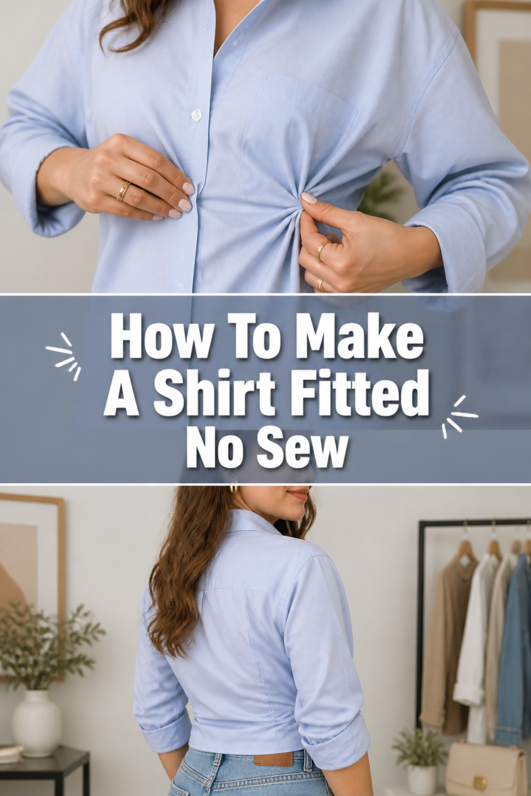 👕 How To Make A Shirt Fitted No Sew
