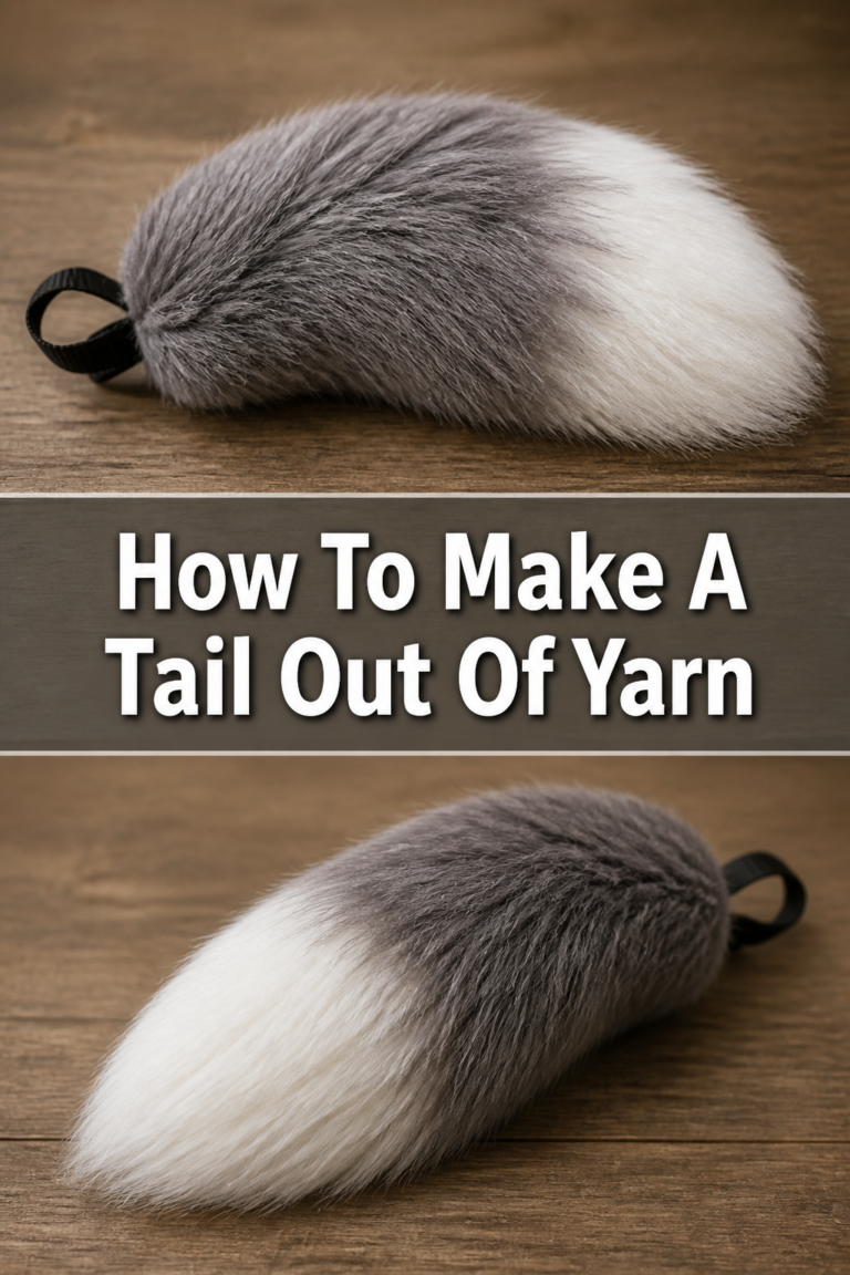 🧶 How To Make A Tail Out Of Yarn