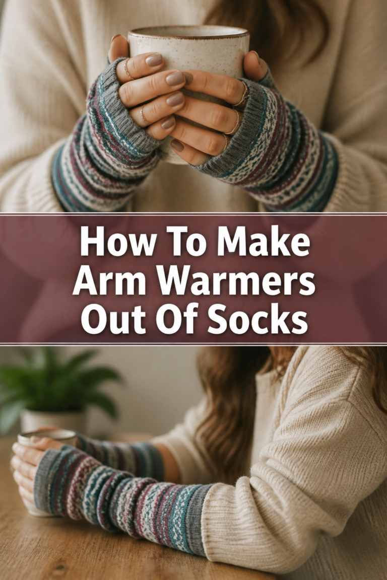 🧤 How To Make Arm Warmers Out Of Socks