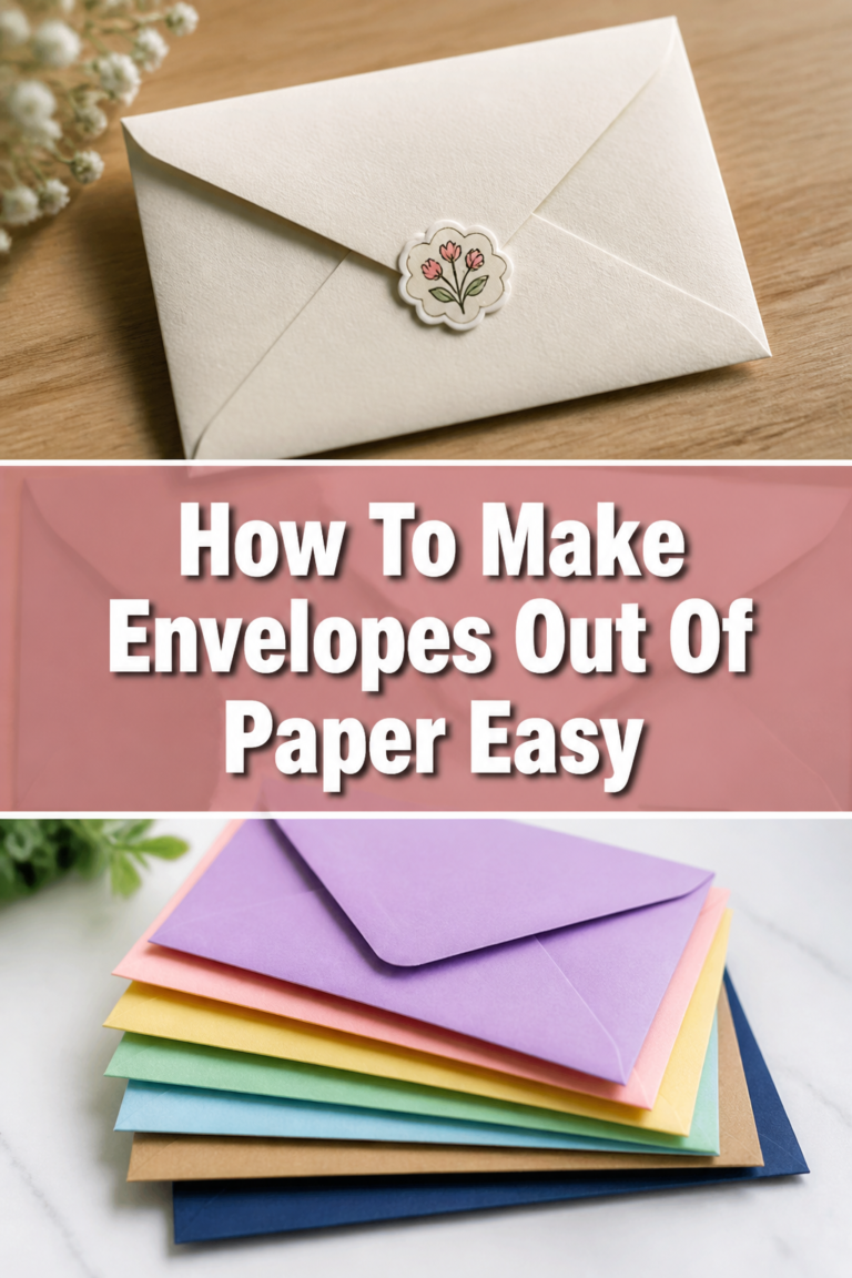 ✉️ How To Make Envelopes Out Of Paper Easy