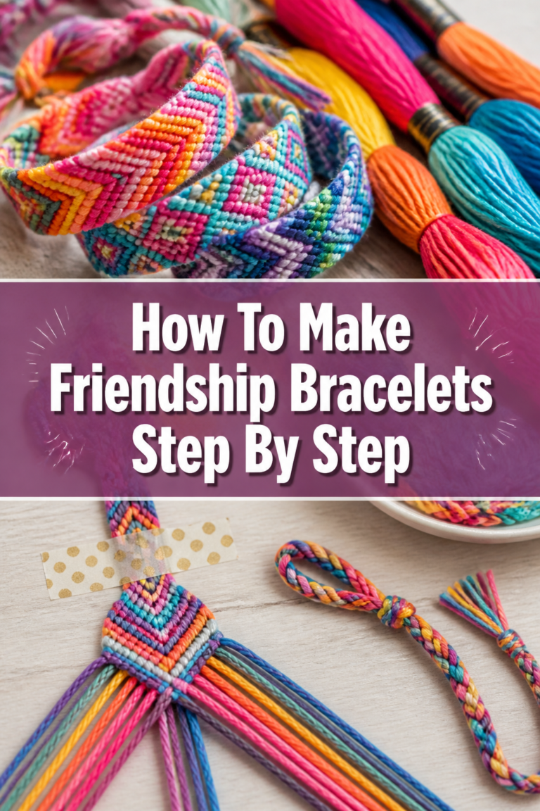 🧵 How To Make Friendship Bracelets Step By Step