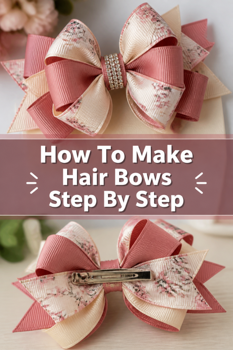 🎀 How To Make Hair Bows Step By Step