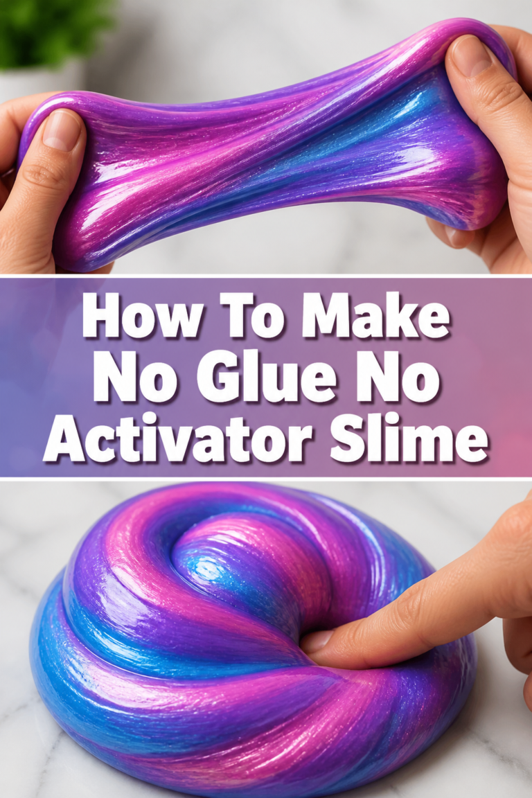 🌟 How To Make No Glue No Activator Slime
