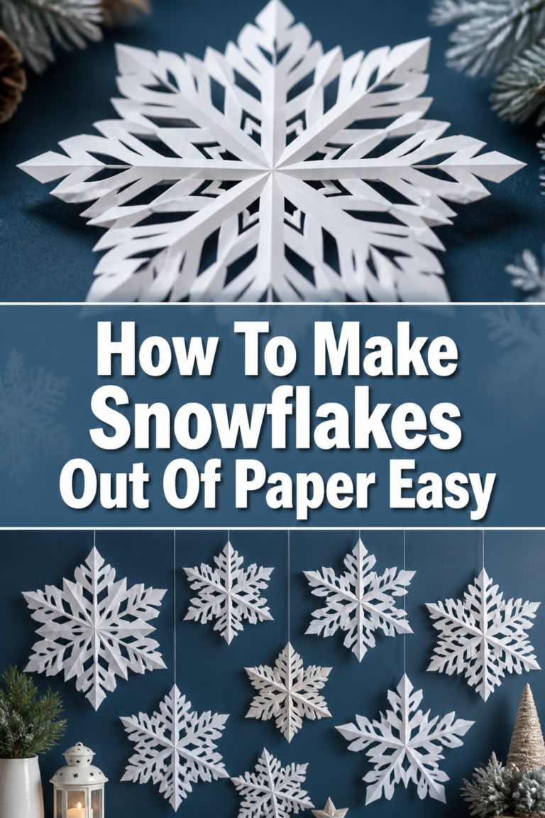 ❄️ How To Make Snowflakes Out Of Paper Easy