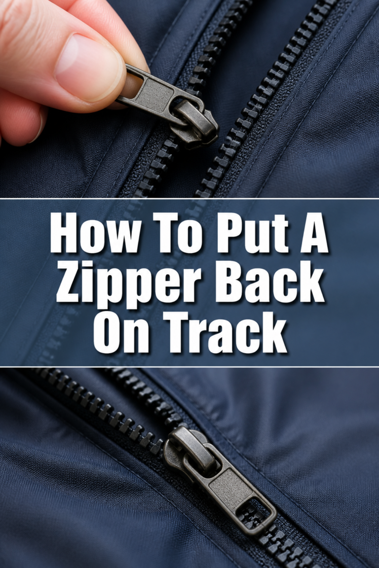 ⚙️ How To Put A Zipper Back On Track
