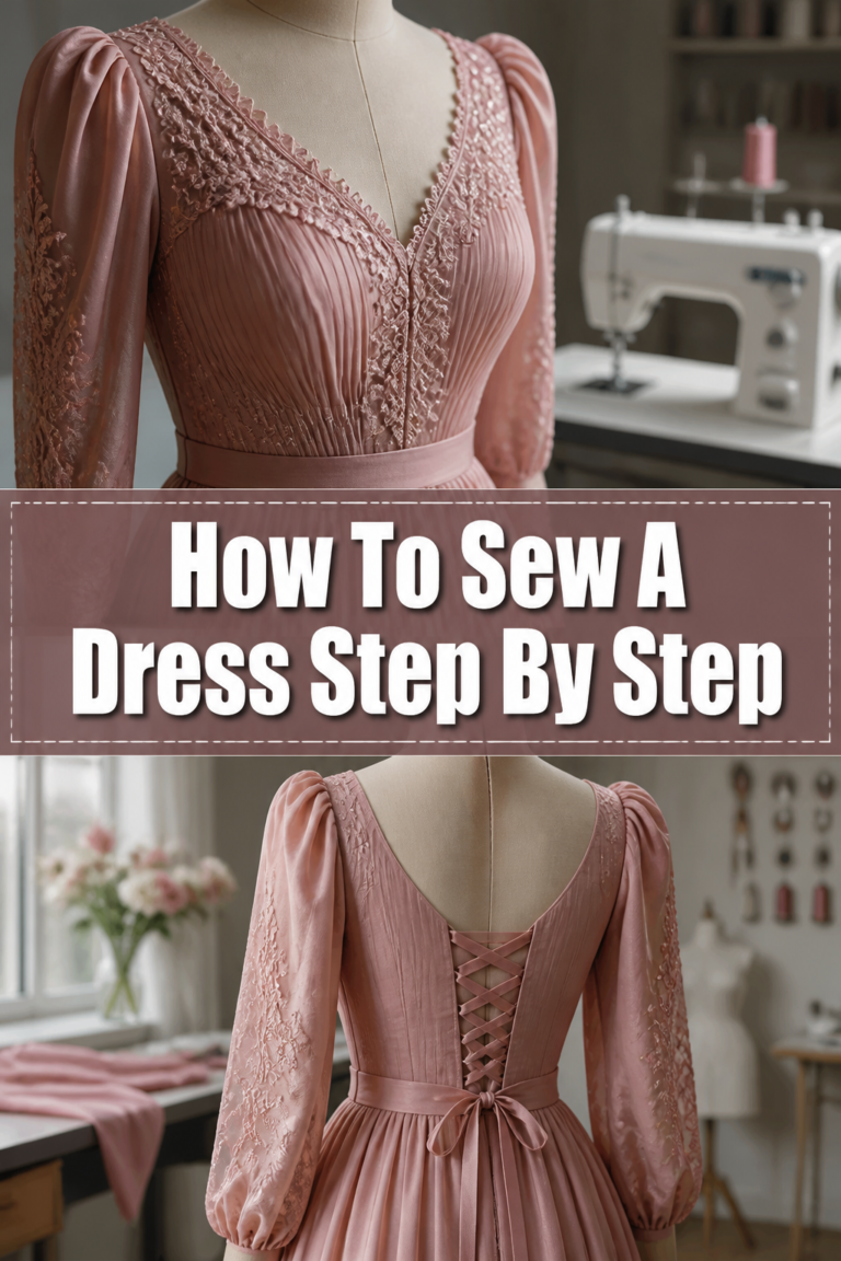 👗 How To Sew A Dress Step By Step