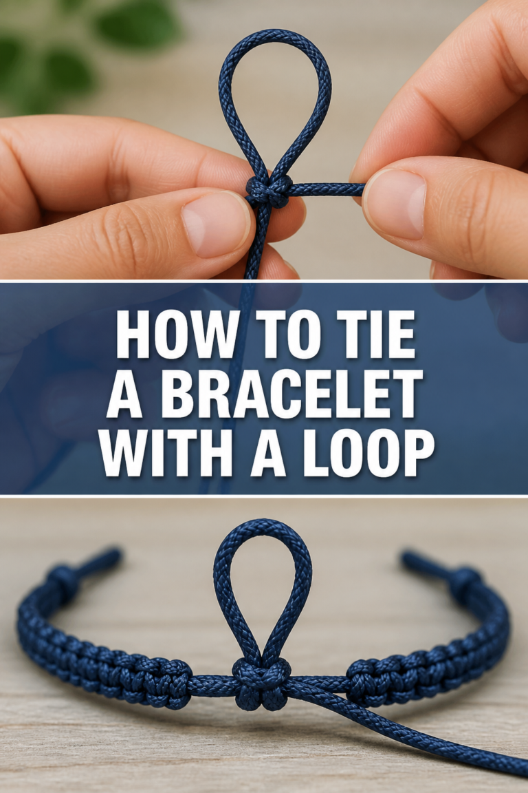 🎀 How To Tie A Bracelet With A Loop