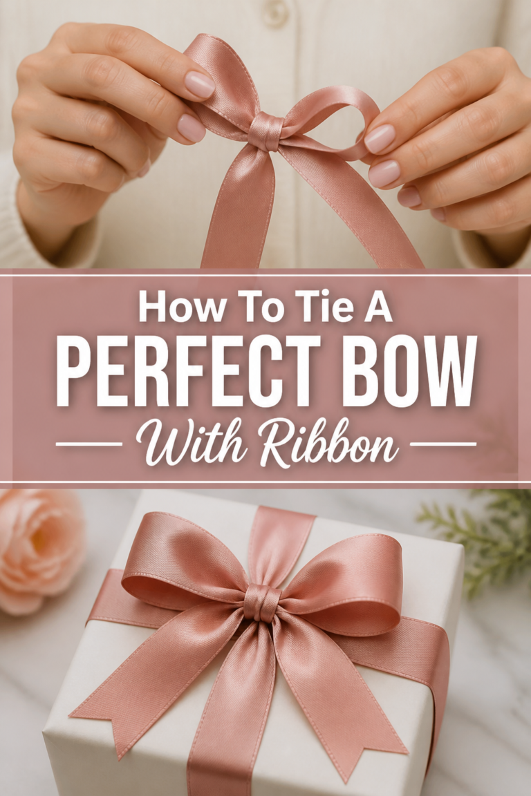🎀 How To Tie A Perfect Bow With Ribbon