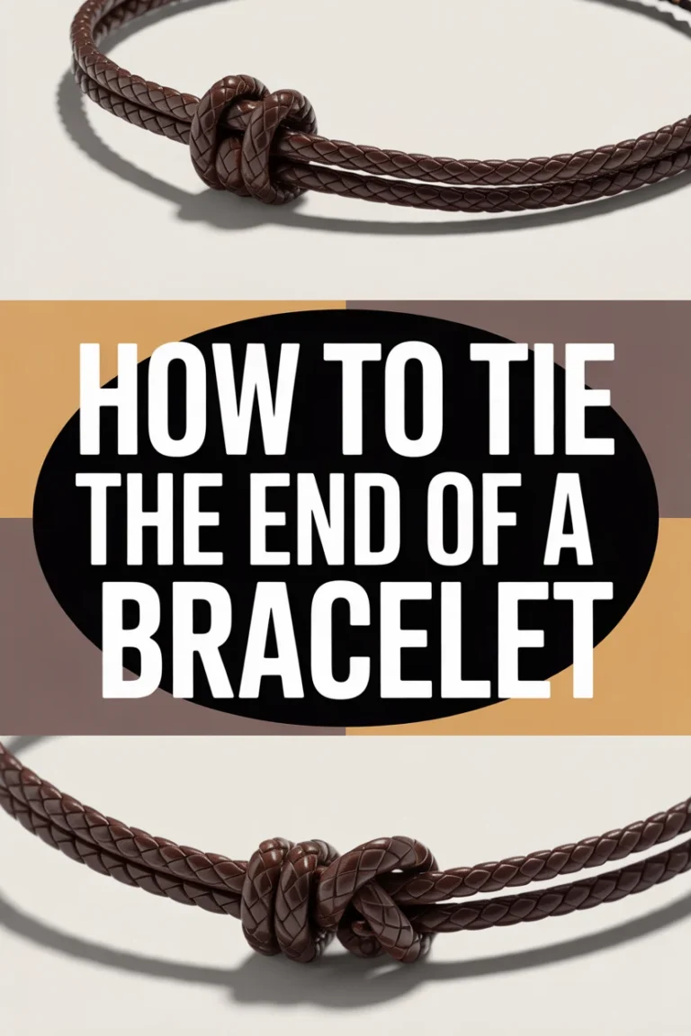 How To Tie The End Of A Bracelet