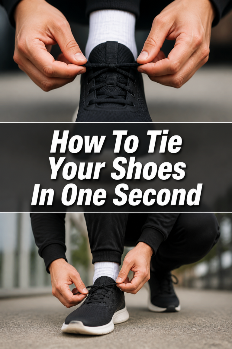 👟 How To Tie Your Shoes In One Second