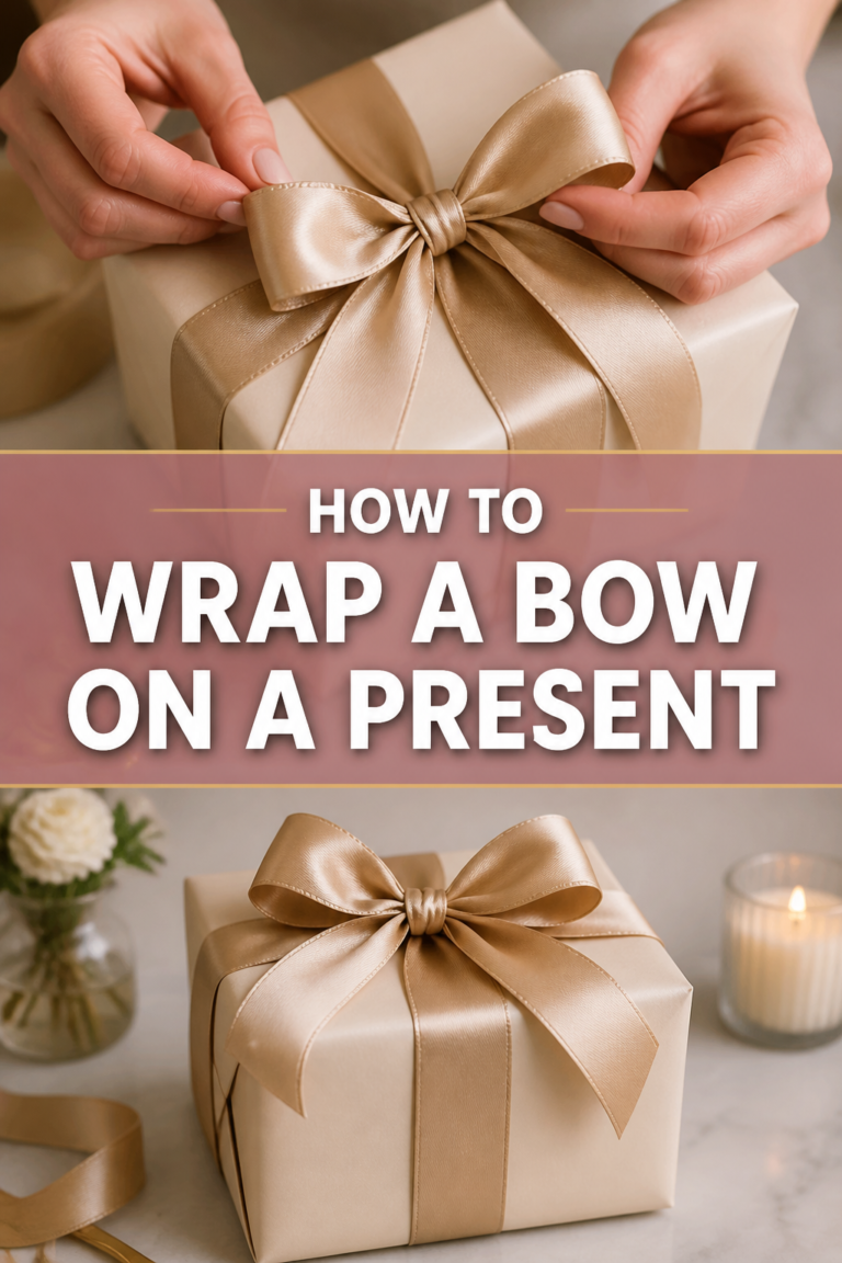 🎁 How To Wrap A Bow On A Present