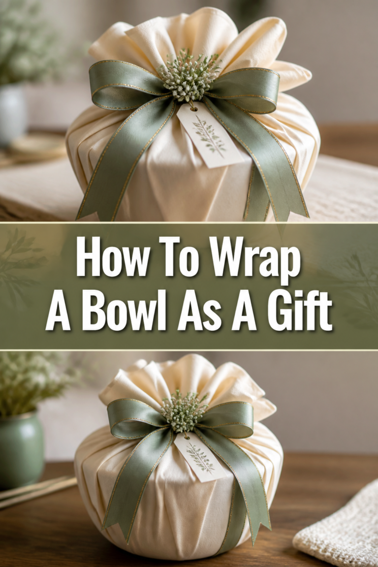 🎁 How To Wrap A Bowl As A Gift