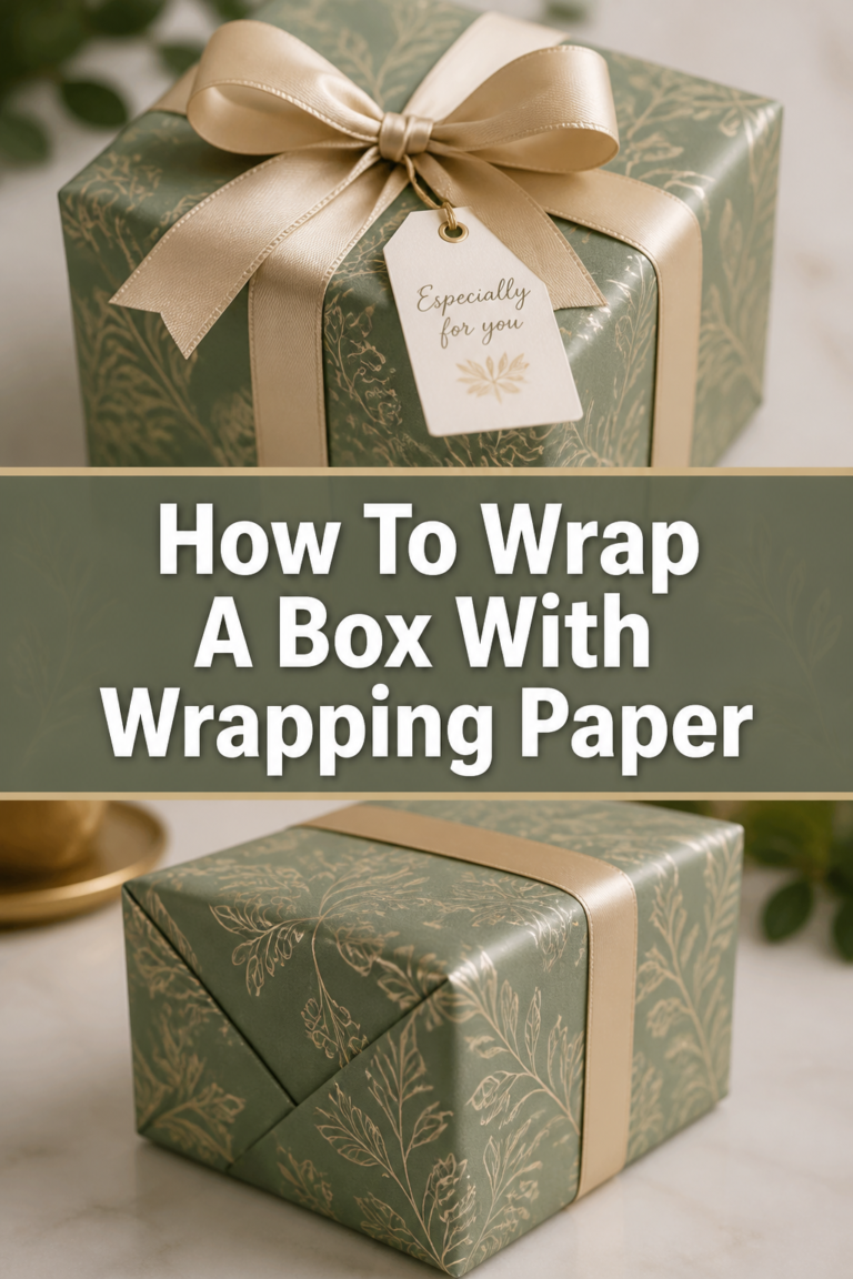 🎁 How To Wrap A Box With Wrapping Paper