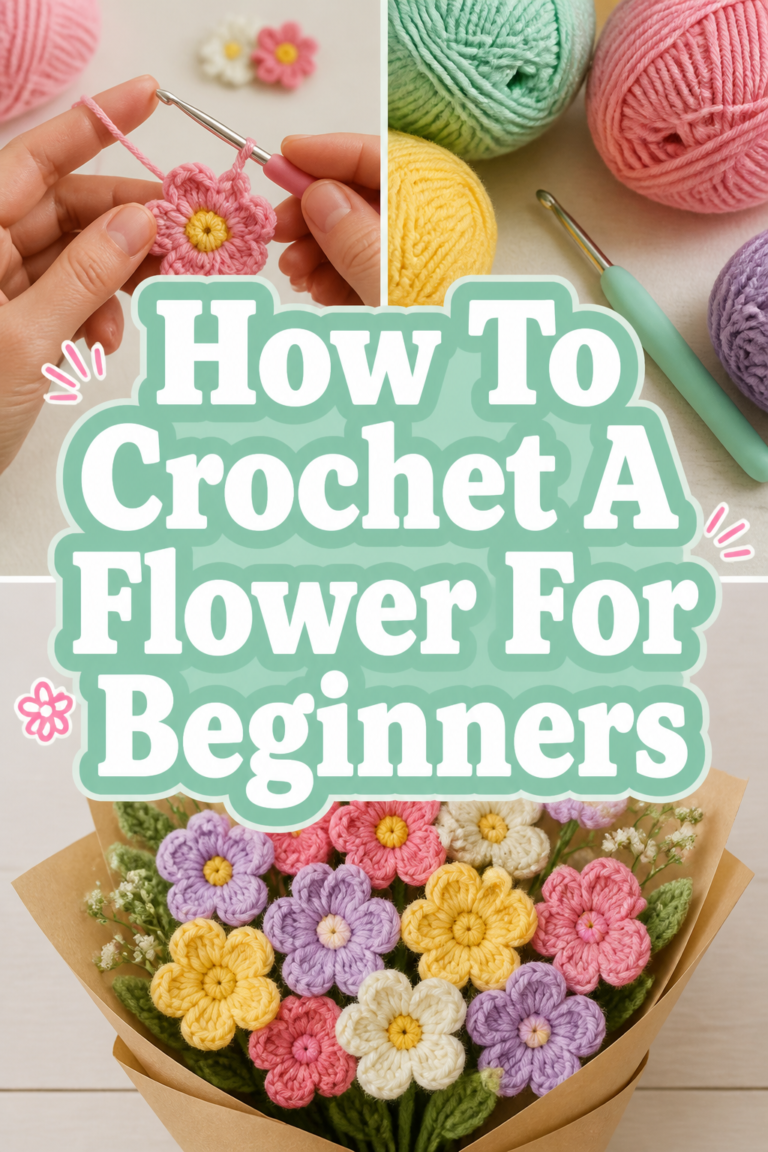 🌸 How To Crochet A Flower For Beginners