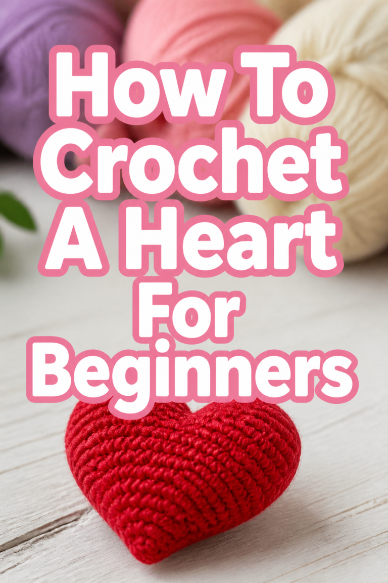 ❤️ How To Crochet A Heart For Beginners