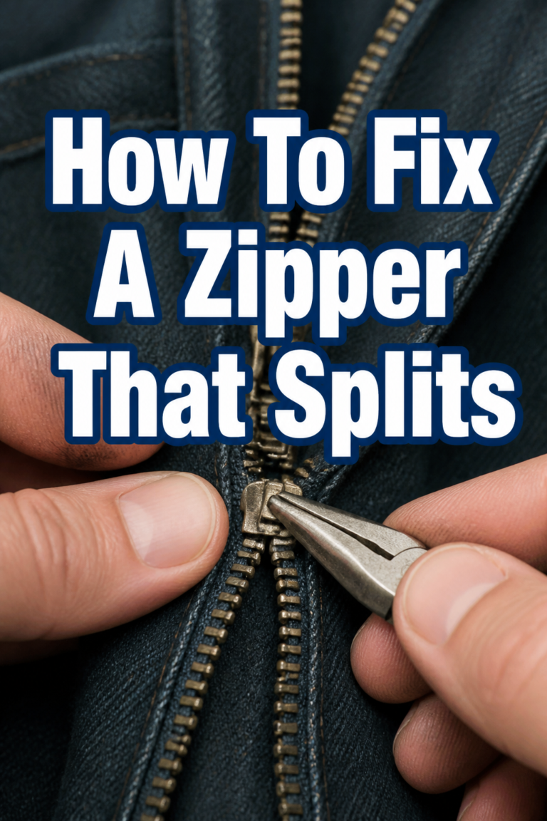 ⚙️ How To Fix A Zipper That Splits