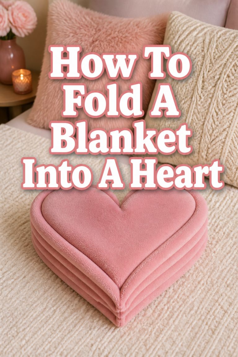 ❤️ How To Fold A Blanket Into A Heart