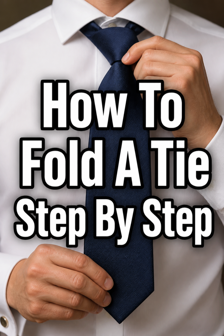 👔 How To Fold A Tie Step By Step