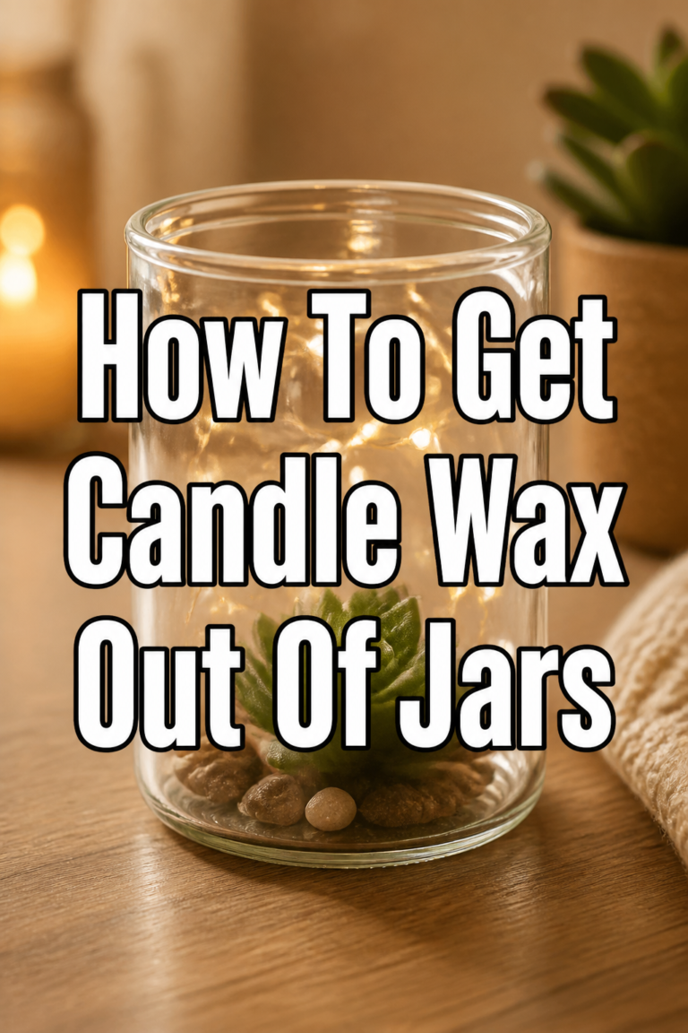 🕯️ How To Get Candle Wax Out Of Jars