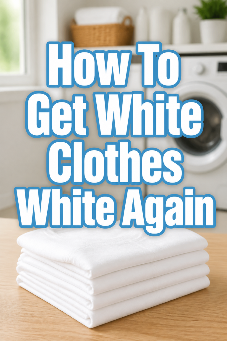 ✨ How To Get White Clothes White Again