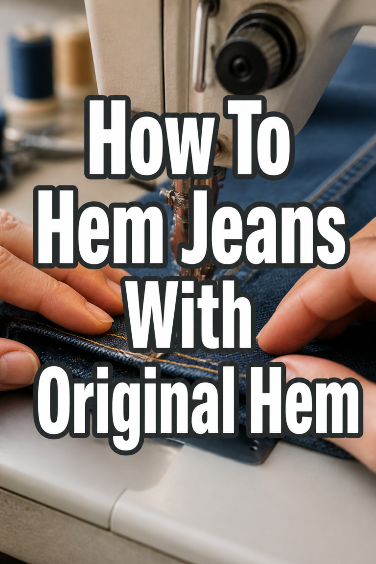 👖 How To Hem Jeans With Original Hem