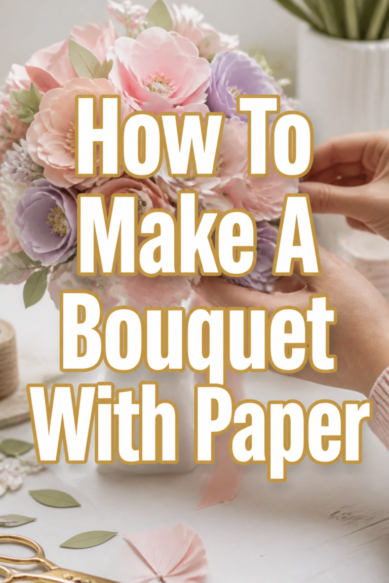 💐 How To Make A Bouquet With Paper