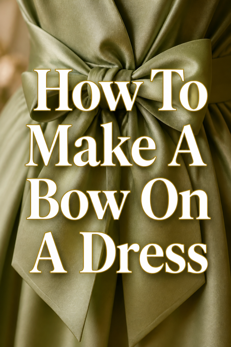 🎀 How To Make A Bow On A Dress