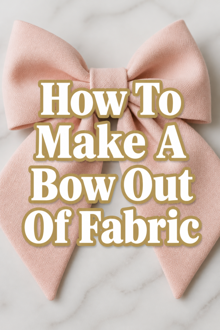 🎀 How To Make A Bow Out Of Fabric