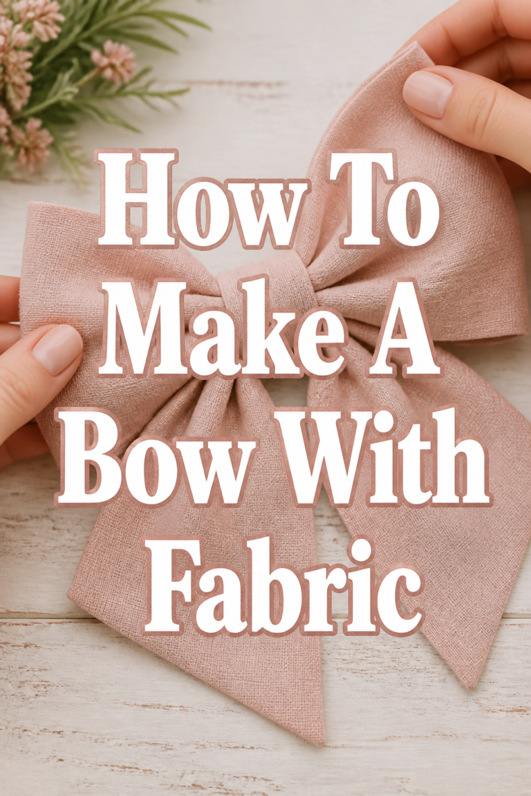 🎀 How To Make A Bow With Fabric