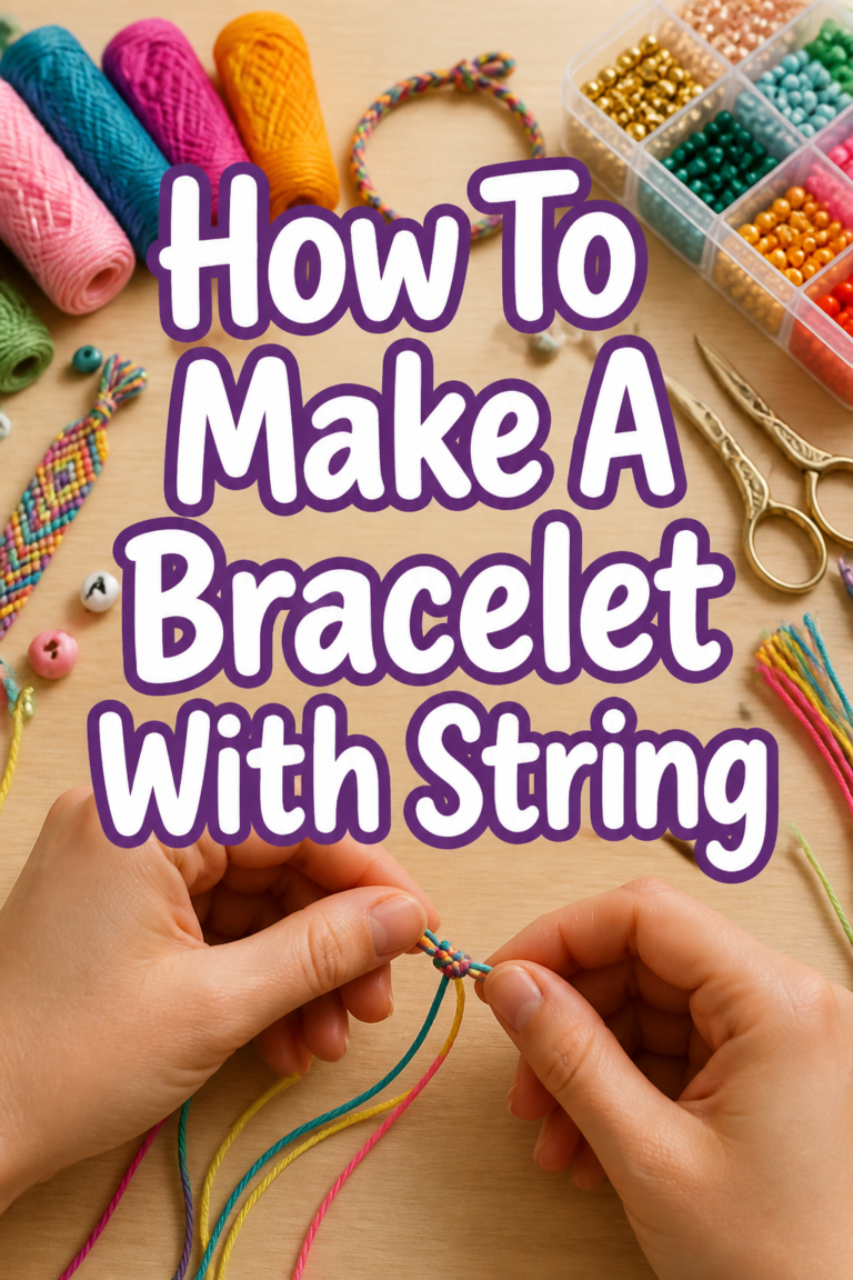 🧵 How To Make A Bracelet With String