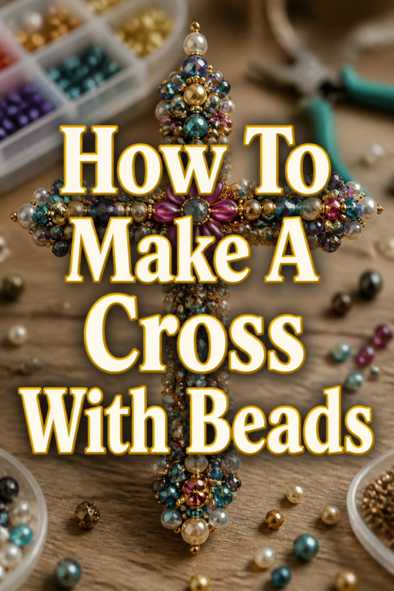 ✝️ How To Make A Cross With Beads