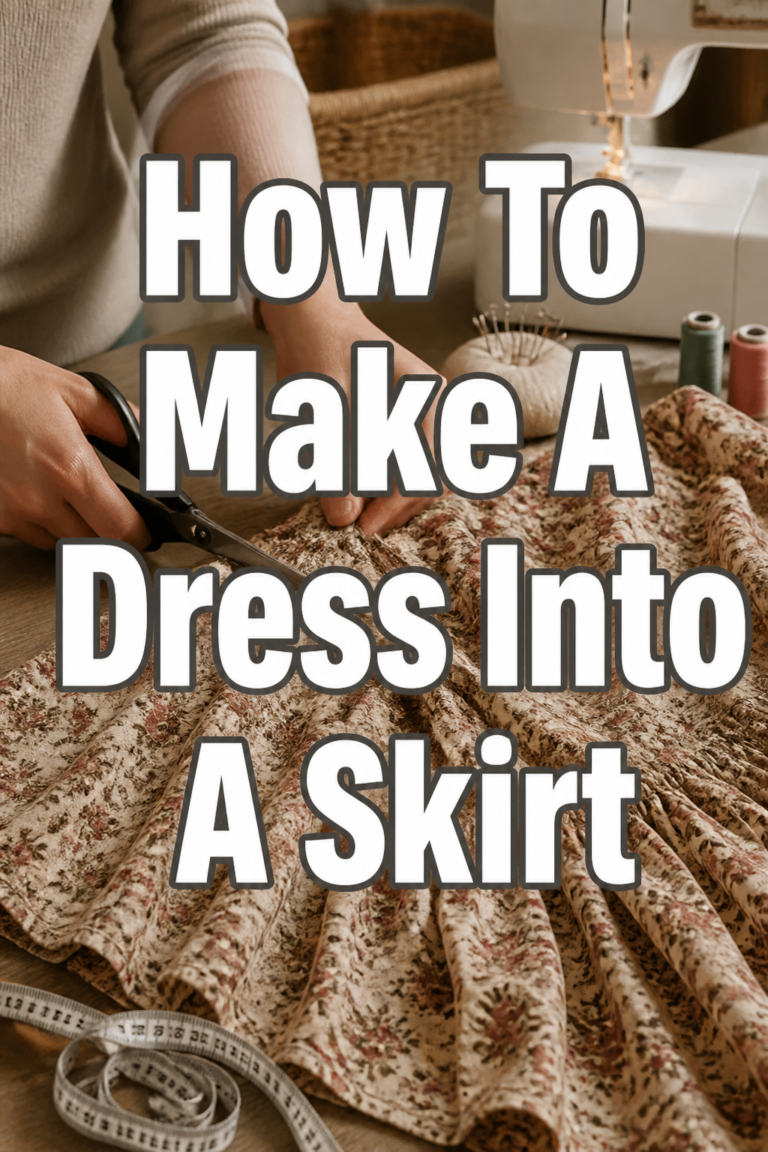 👗 How To Make A Dress Into A Skirt