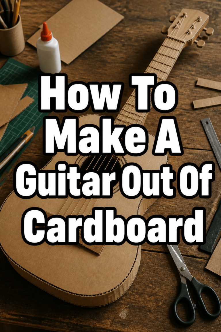 ⭐ How To Make A Guitar Out Of Cardboard
