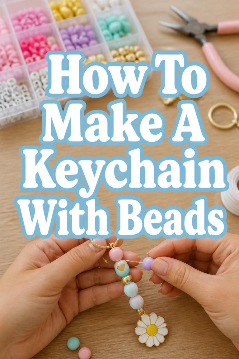🔑 How To Make A Keychain With Beads