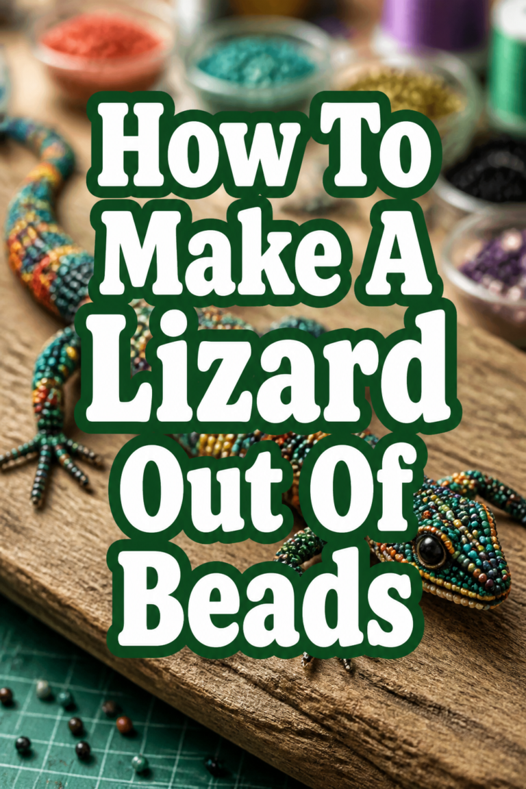 🦎 How To Make A Lizard Out Of Beads