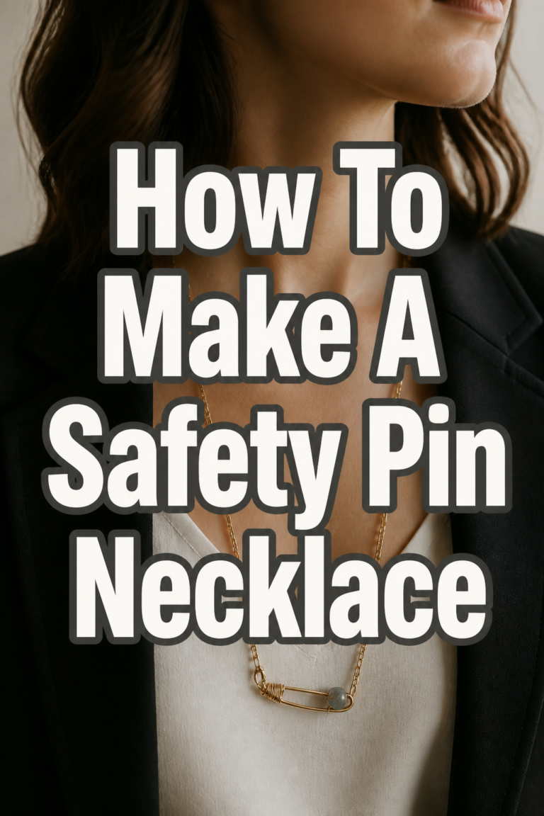 🧷 How To Make A Safety Pin Necklace