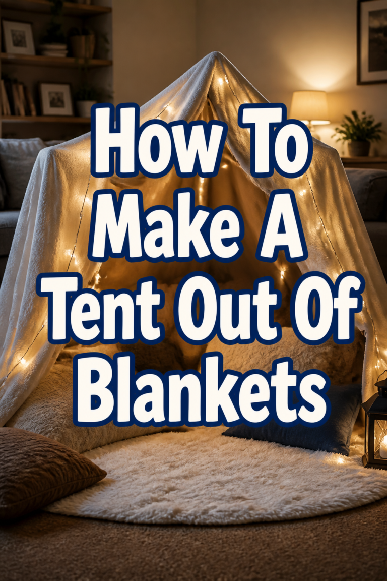 ⛺ How To Make A Tent Out Of Blankets