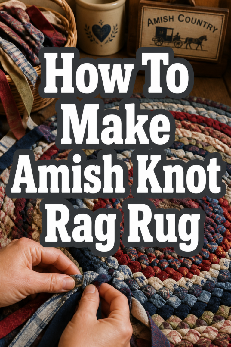 🌟 How To Make Amish Knot Rag Rug