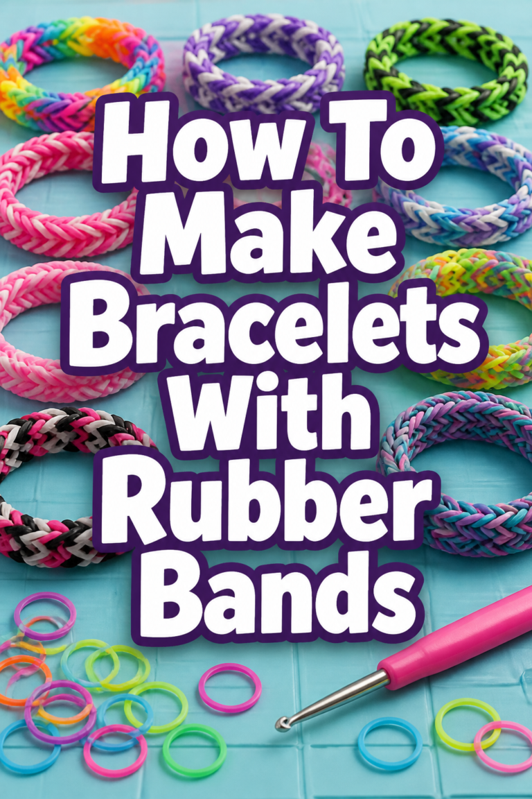 🌈 How To Make Bracelets With Rubber Bands