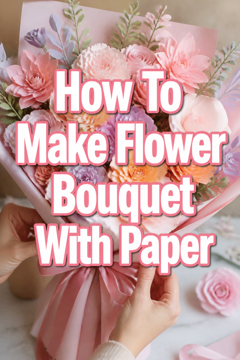 🌸 How To Make Flower Bouquet With Paper