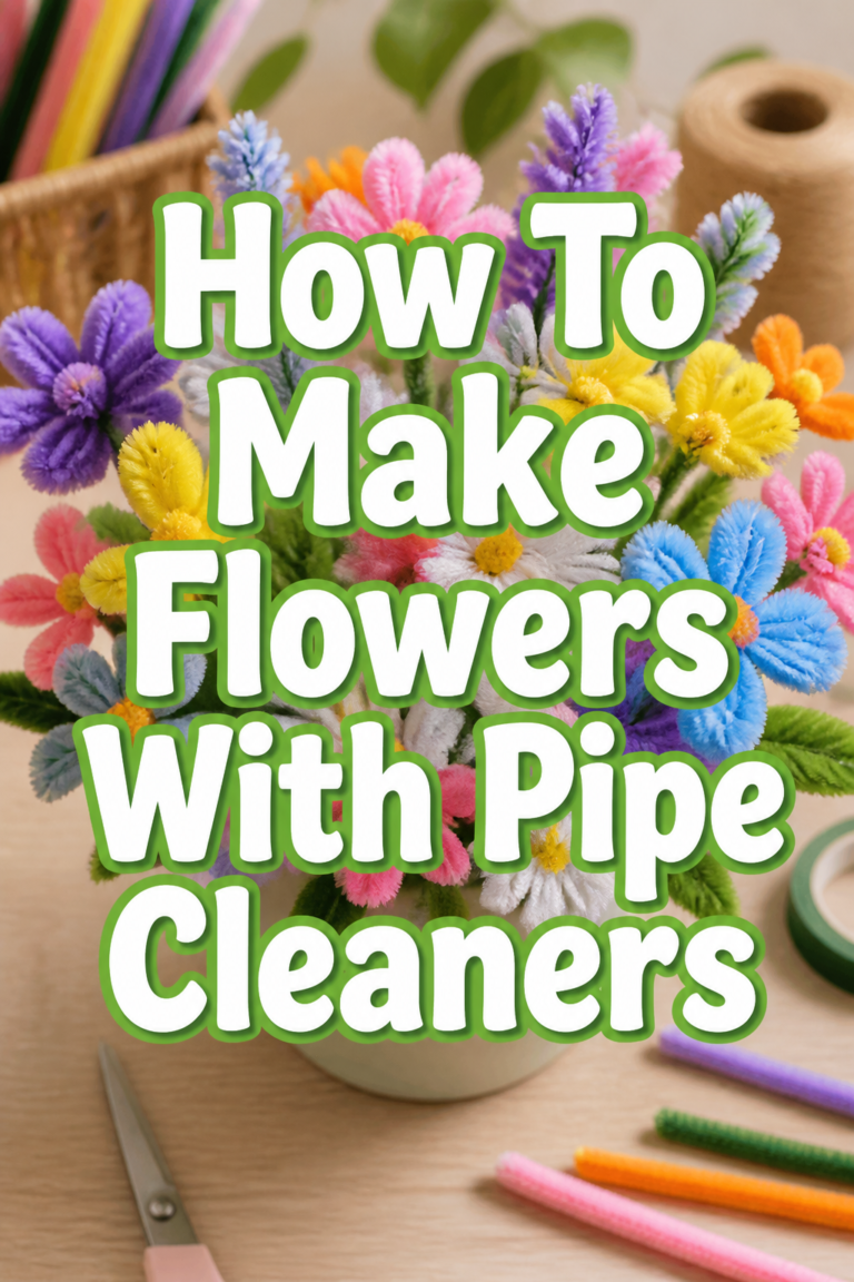 🌸 How To Make Flowers With Pipe Cleaners