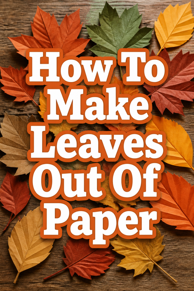 🍂 How To Make Leaves Out Of Paper